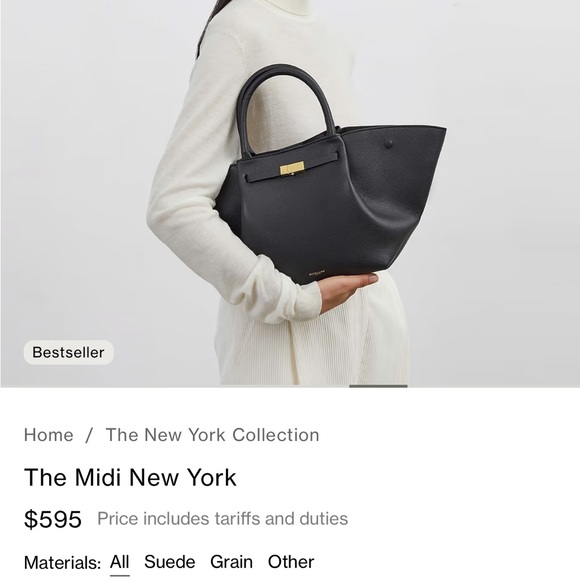 DeMellier The Midi New York Black Tote - Picture 2 of 9